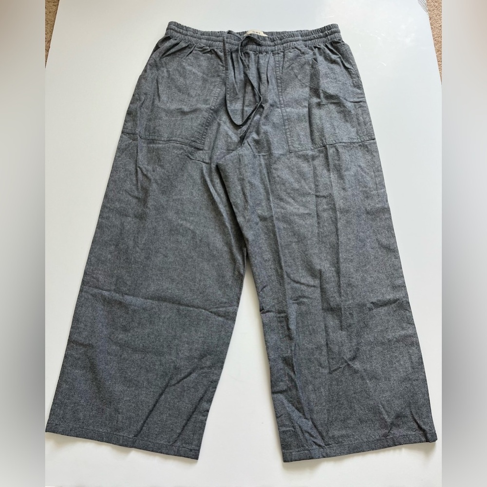 O.N.S. ONS One Nice Shop Cropped Pants Cotton Gray Size Medium